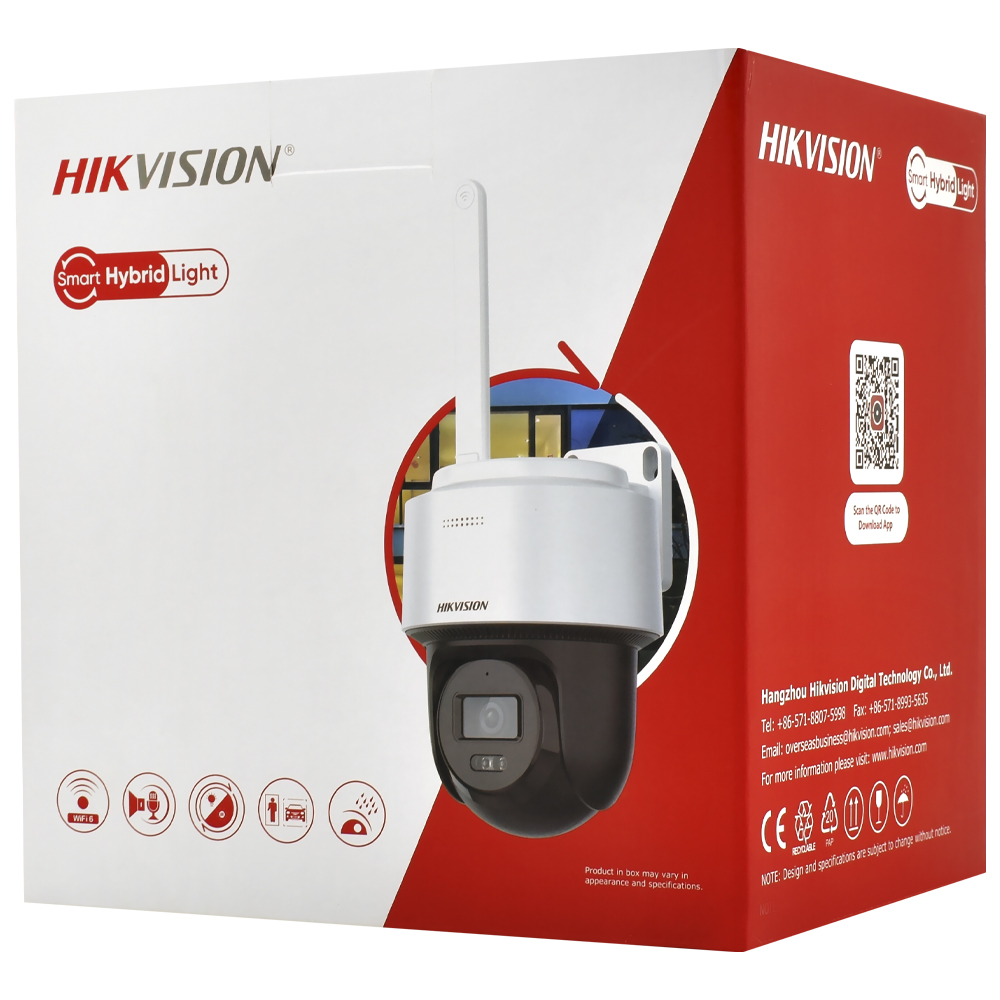 Câmera de Segurança Hikvision DS-2DE2C200MWG/W Smart Hybrid Light Outdoor / FHD / IP66 / 2.8MM - Branco