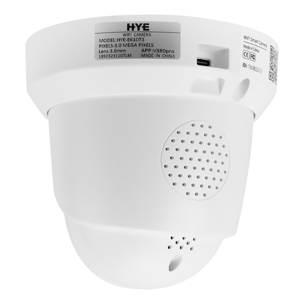 Câmera de Segurança HYE E610T3 Indoor / Wi-Fi / 1080p / 3.6MM - Branco