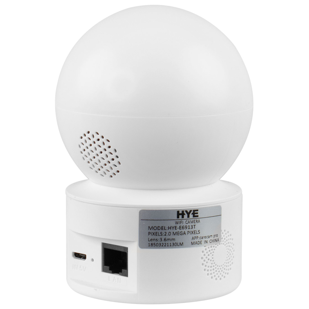 Câmera de Segurança HYE E6913T Smart Indoor / Wi-Fi / 1080p / 3.6MP - Branco