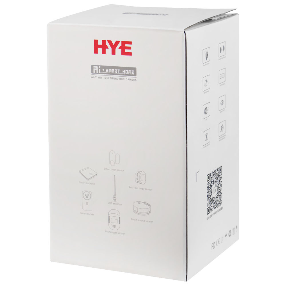 Câmera de Segurança HYE E6913T Smart Indoor / Wi-Fi / 1080p / 3.6MP - Branco
