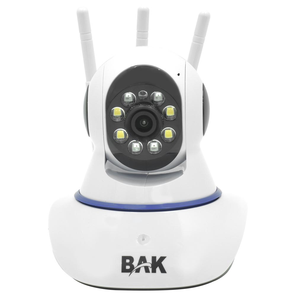 Câmera de Segurança IP BAK BK-9100 Indoor / Wifi / 355º / 1080P - Branco