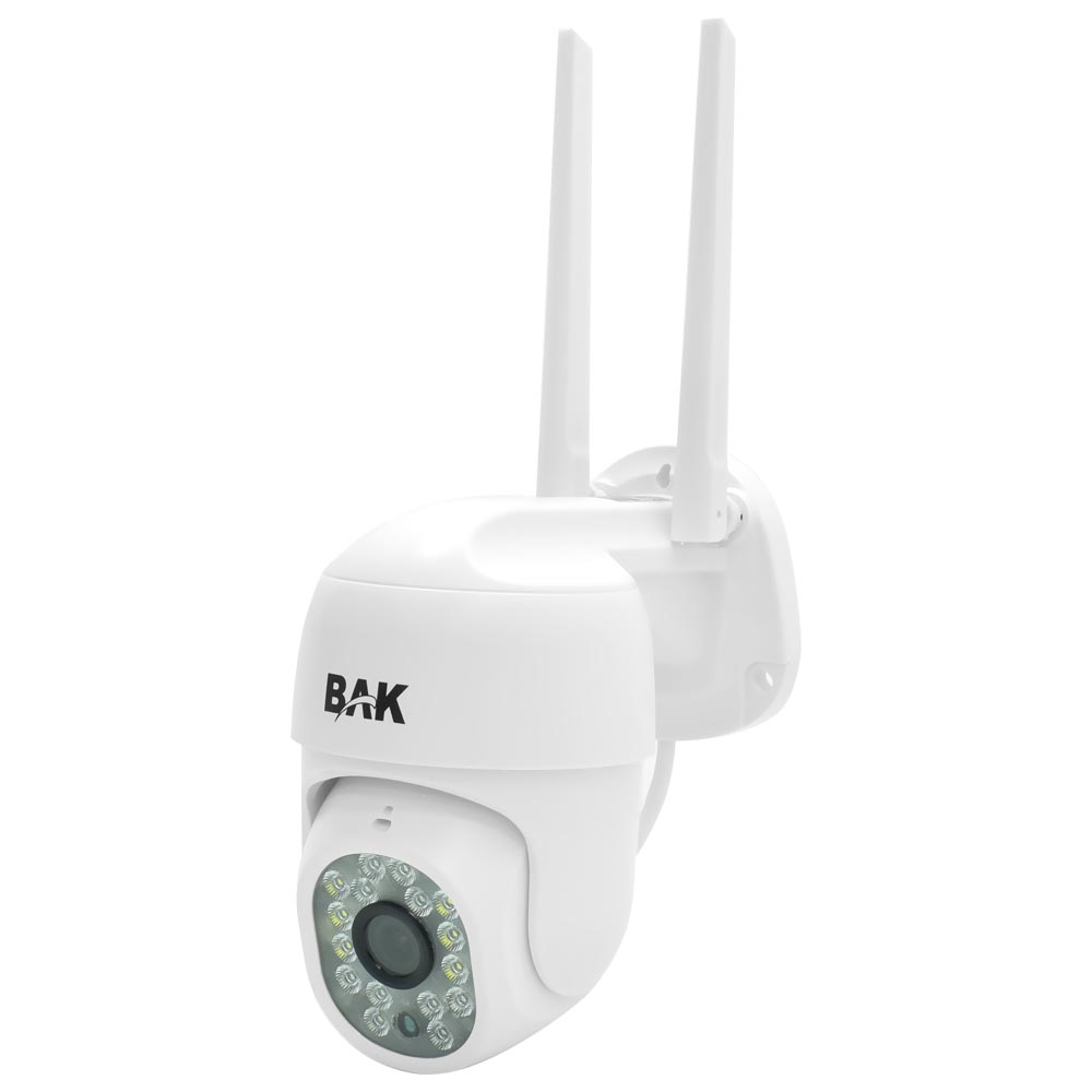 Câmera de Segurança IP BAK BK-9300 Outdoor / Wifi / 355º / 1080P - Branco