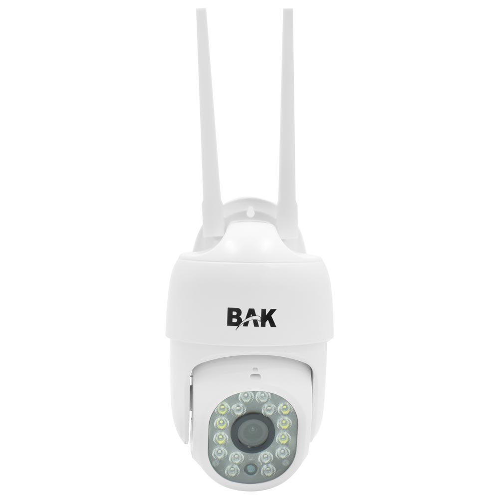 Câmera de Segurança IP BAK BK-9300 Outdoor / Wifi / 355º / 1080P - Branco