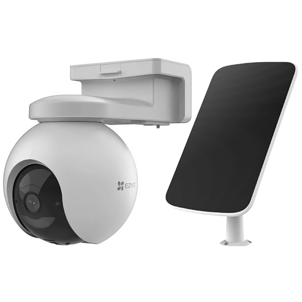 Câmera de Segurança IP Ezviz CS-EB8/SP Outdoor / Painel Solar / Wi-Fi / 2K - Branco