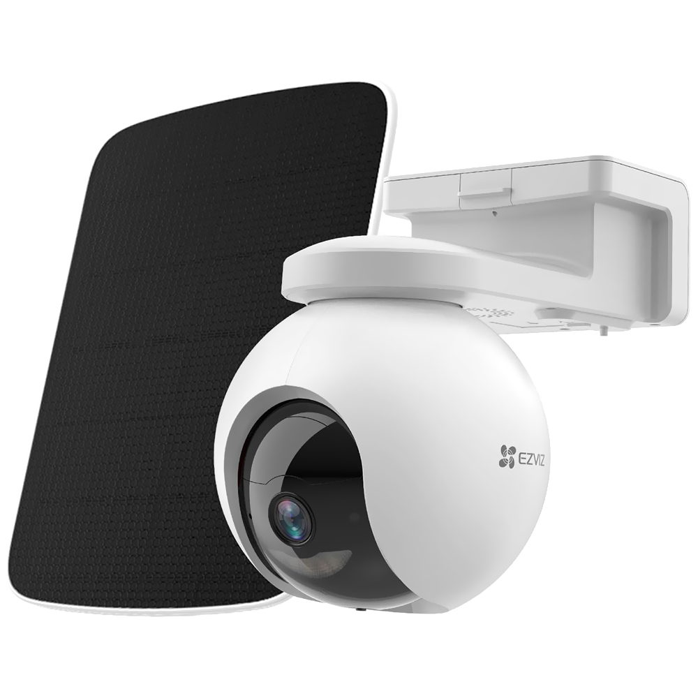 Câmera de Segurança IP Ezviz CS-EB8/SP Outdoor / Painel Solar / Wi-Fi / 2K - Branco