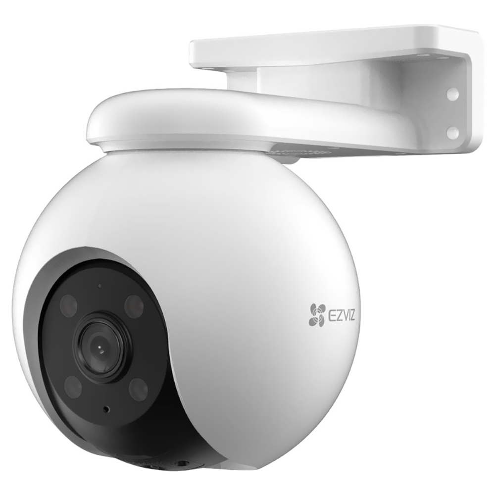 Câmera de Segurança IP Ezviz CS-H8 5MP Outdoor / Smart Home H8 Pro / Wi-Fi / 3K / 360° - Branco