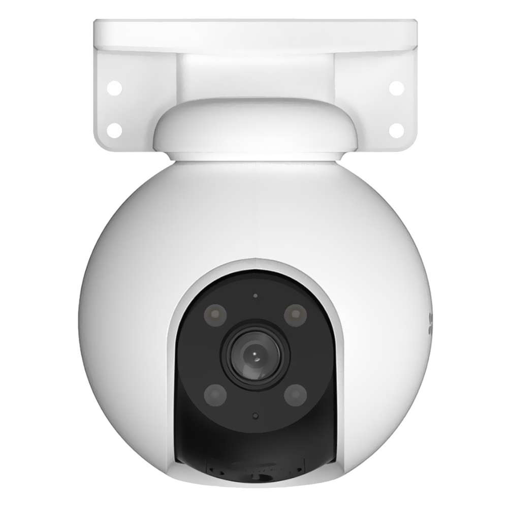 Câmera de Segurança IP Ezviz CS-H8 5MP Outdoor / Smart Home H8 Pro / Wi-Fi / 3K / 360° - Branco