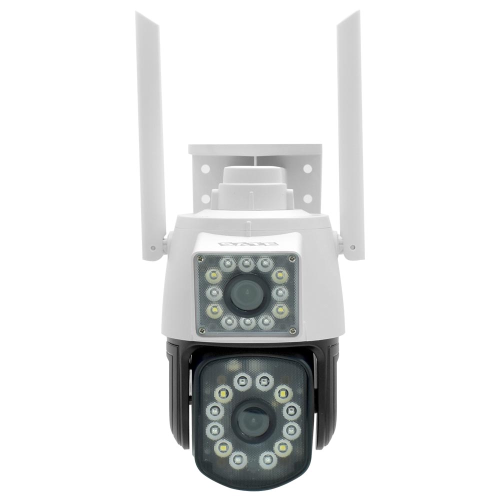 Câmera de Segurança IP Satellite A-CAM010D Outdoor / Wi-Fi / 4MP - Branco / Preto