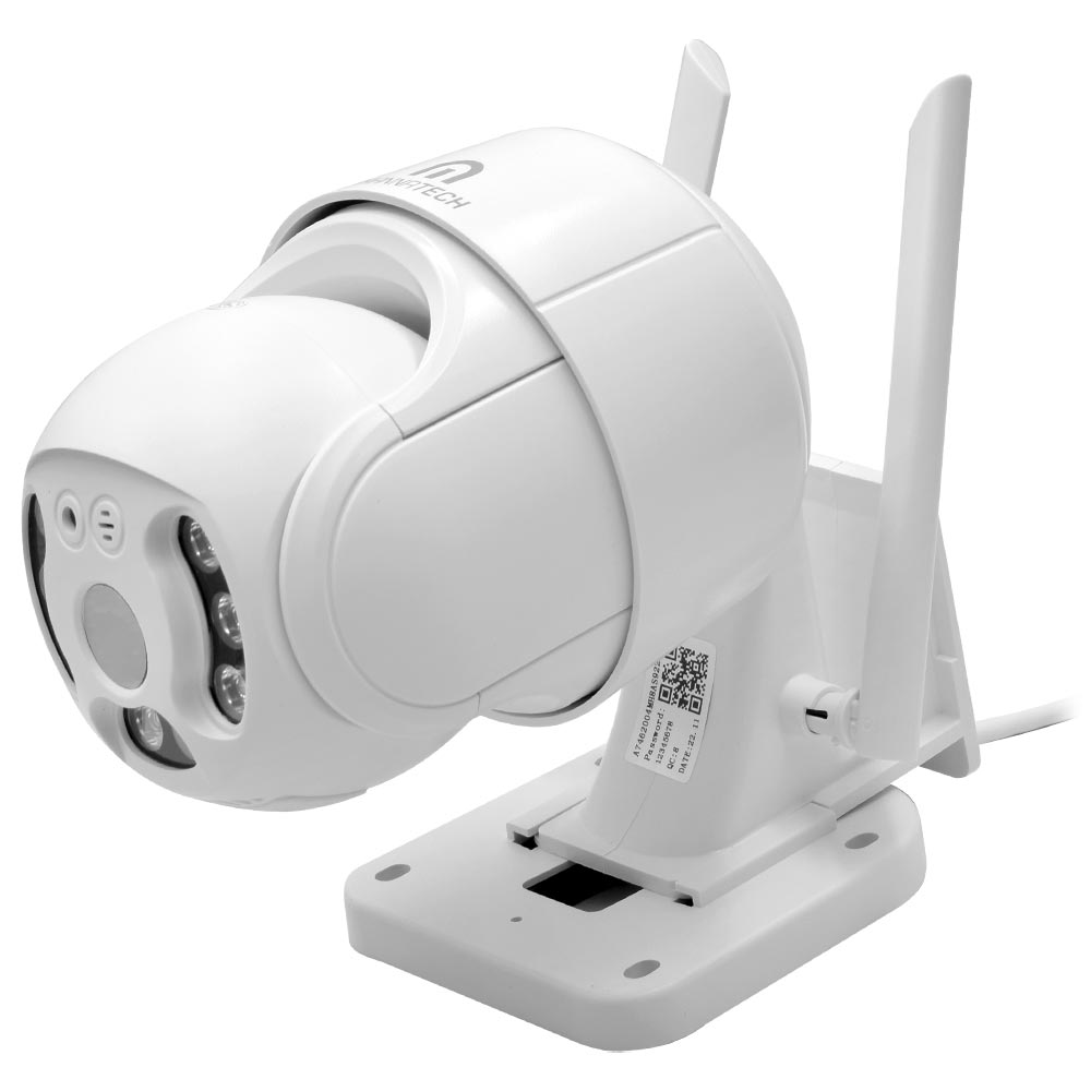 Câmera de Segurança Mannatech SWD1124 Smart Wi-Fi / 360° / 1080P - Branco
