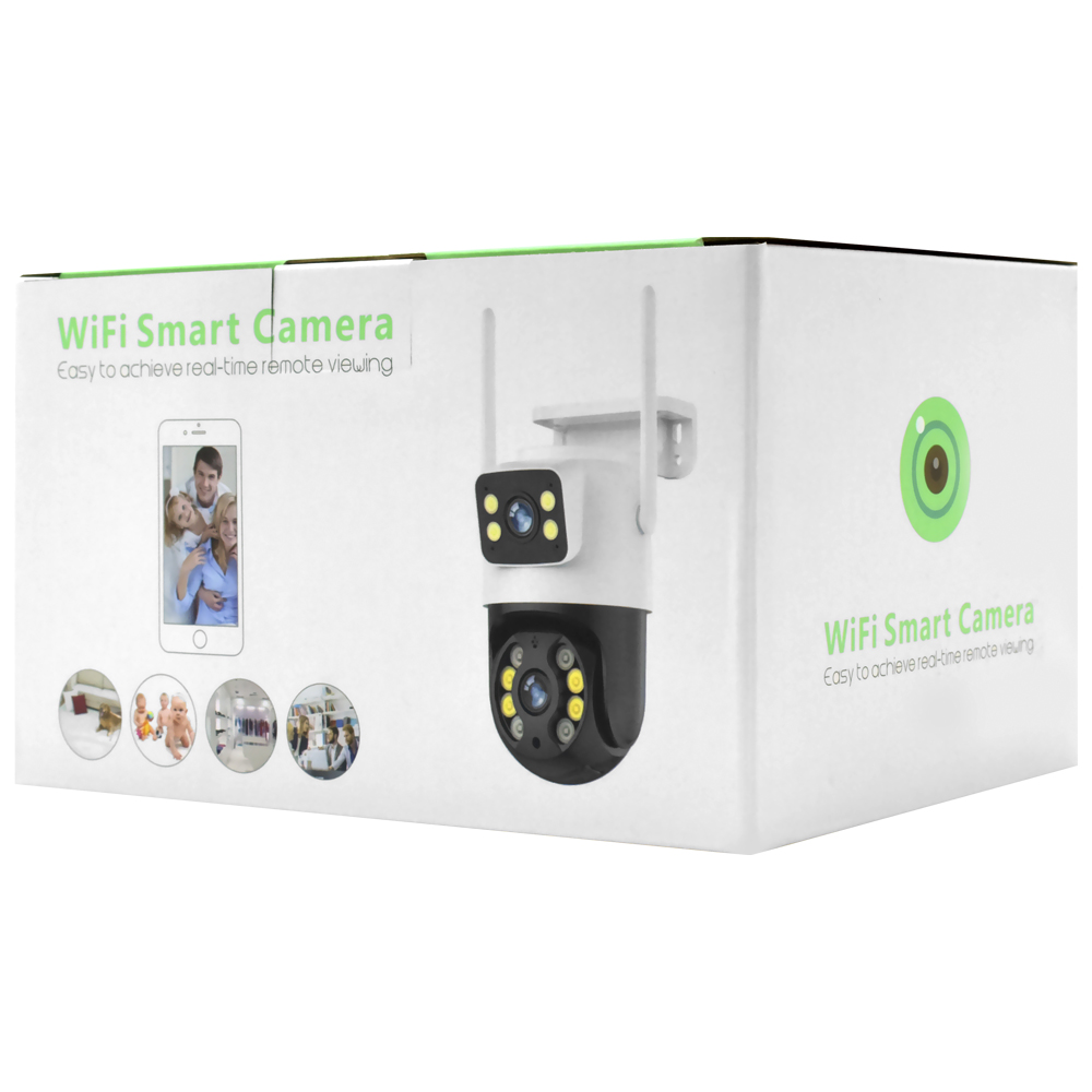 Câmera de Segurança Mannatech SWD2154-Q31 Smart Indoor / Wi-Fi - Preto / Branco