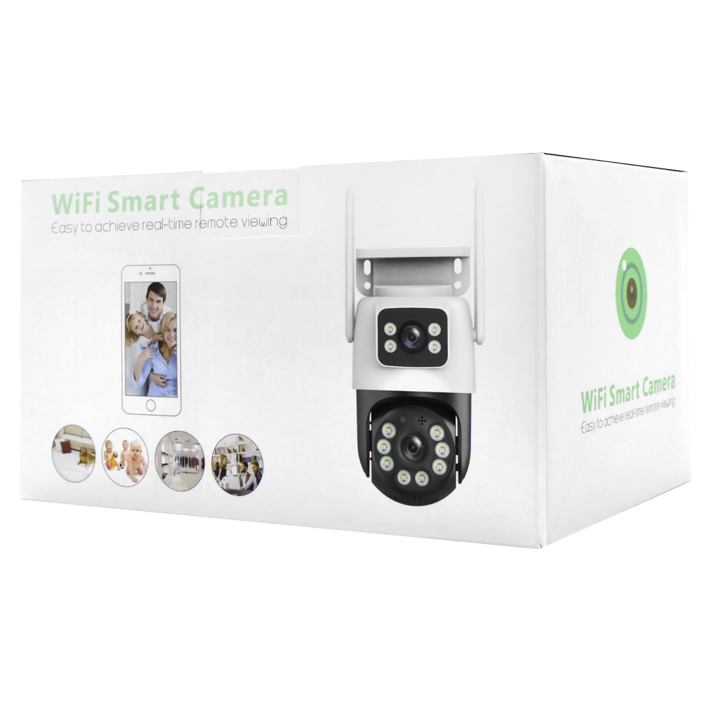 Câmera de Segurança Mannatech SWD2155-Q36B Smart Indoor / Wi-Fi - Preto / Branco