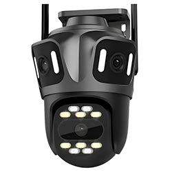 Câmera de Segurança Mannatech SWD2383-P15 Smart Wi-Fi / 360° - Preto