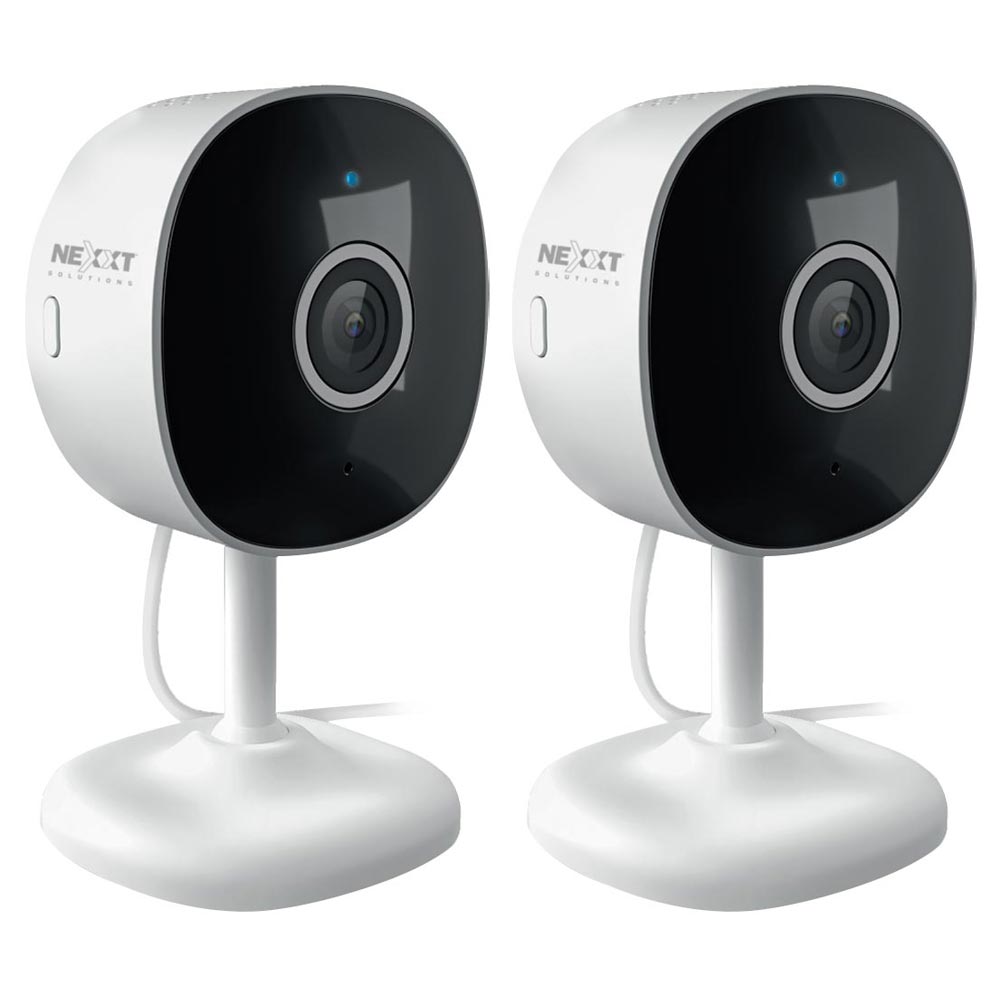 Câmera de Segurança Nexxt NHC-I710 Indoor / Smart Wi-Fi / 100° / 2K - Branco (2 Pack)