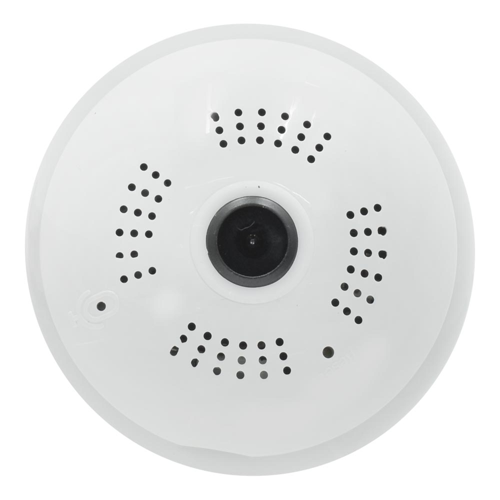 Lâmpada com Câmera Krab KBLLC360 Panorama Wifi / 360° - Branco