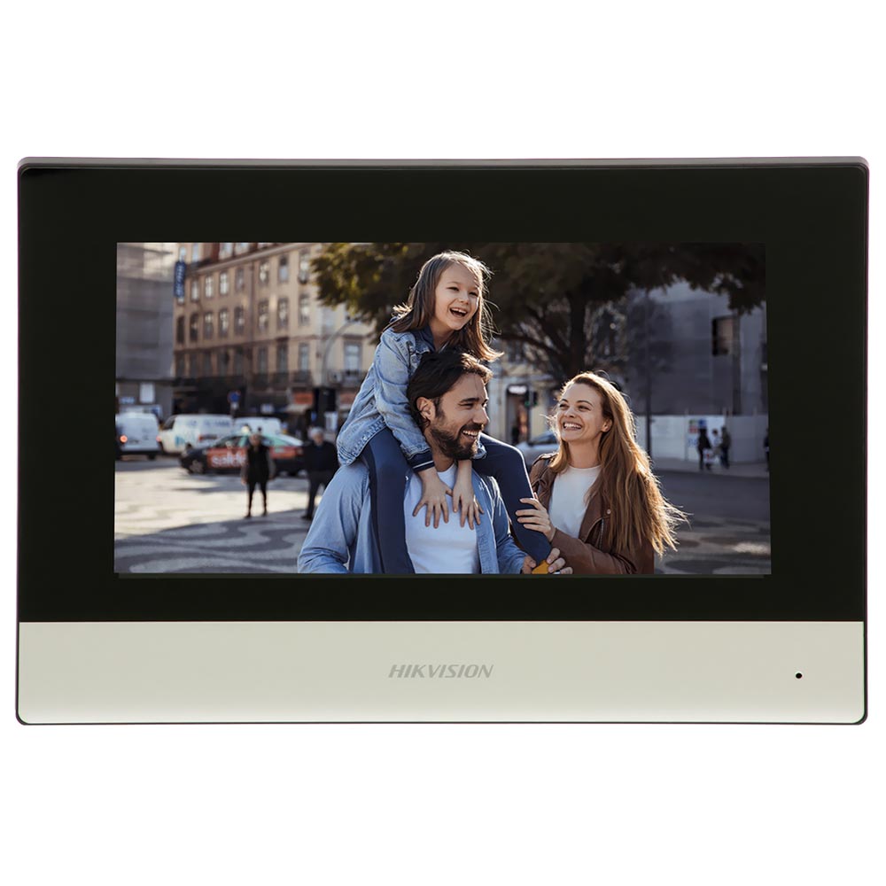 Vídeo Porteiro Hikvision DS-KH6320Y-WTE2 IP Touch / Tela 7" - Preto
