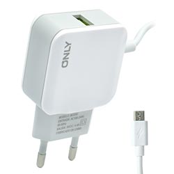 ADAPTADOR TOMADA ONLY MOD02 USB 2.0 4.4A MICRO USB MACHO BRANCO 1M ADAPTADOR TOMADA ONLY MOD02 USB 2.0 4.4A MICRO USB MACHO BRANCO 1M