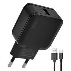 ADAPTADOR TOMADA ONLY MOD02 USB 2.0 4.4A PRETO + MICRO USB MACHO/USB 1M ADAPTADOR TOMADA ONLY MOD02 USB 2.0 4.4A PRETO + MICRO USB MACHO/USB 1M