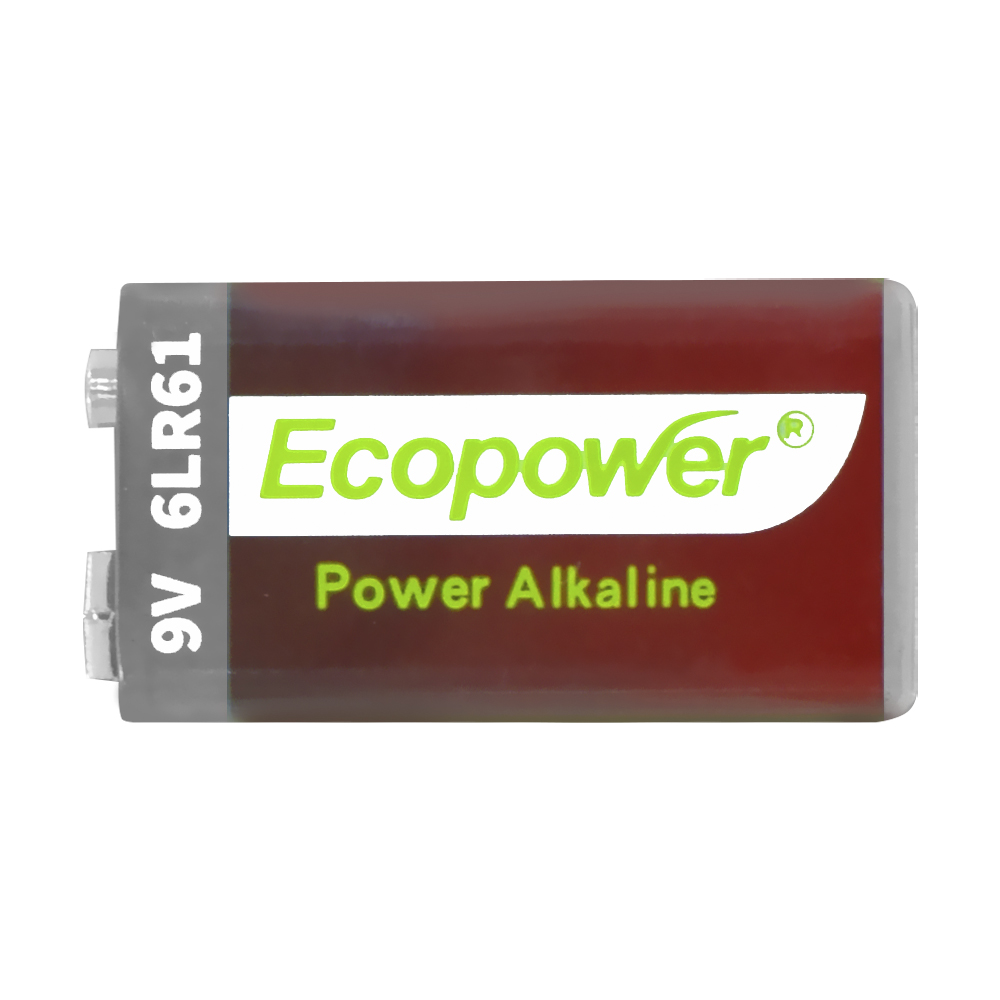 BATERIA ECOPOWER POWER ALKALINE 9V 6LR61