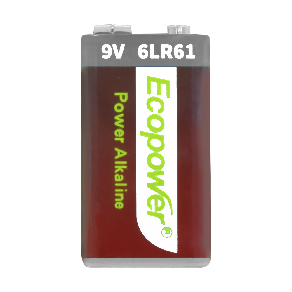 BATERIA ECOPOWER POWER ALKALINE 9V 6LR61