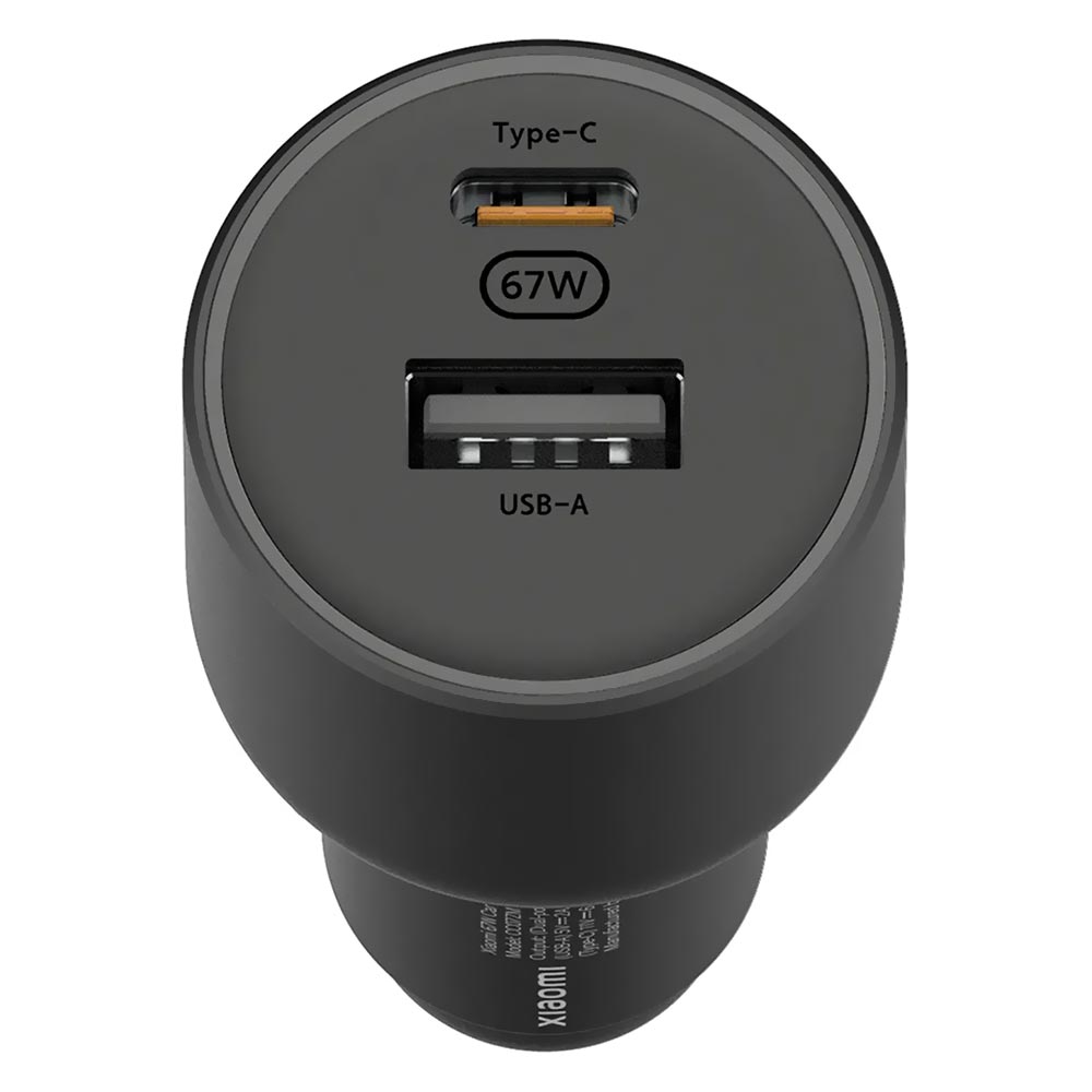 Carregador de Bateria Veícular Xiaomi Mi CC07ZM USB / USB-C - Preto