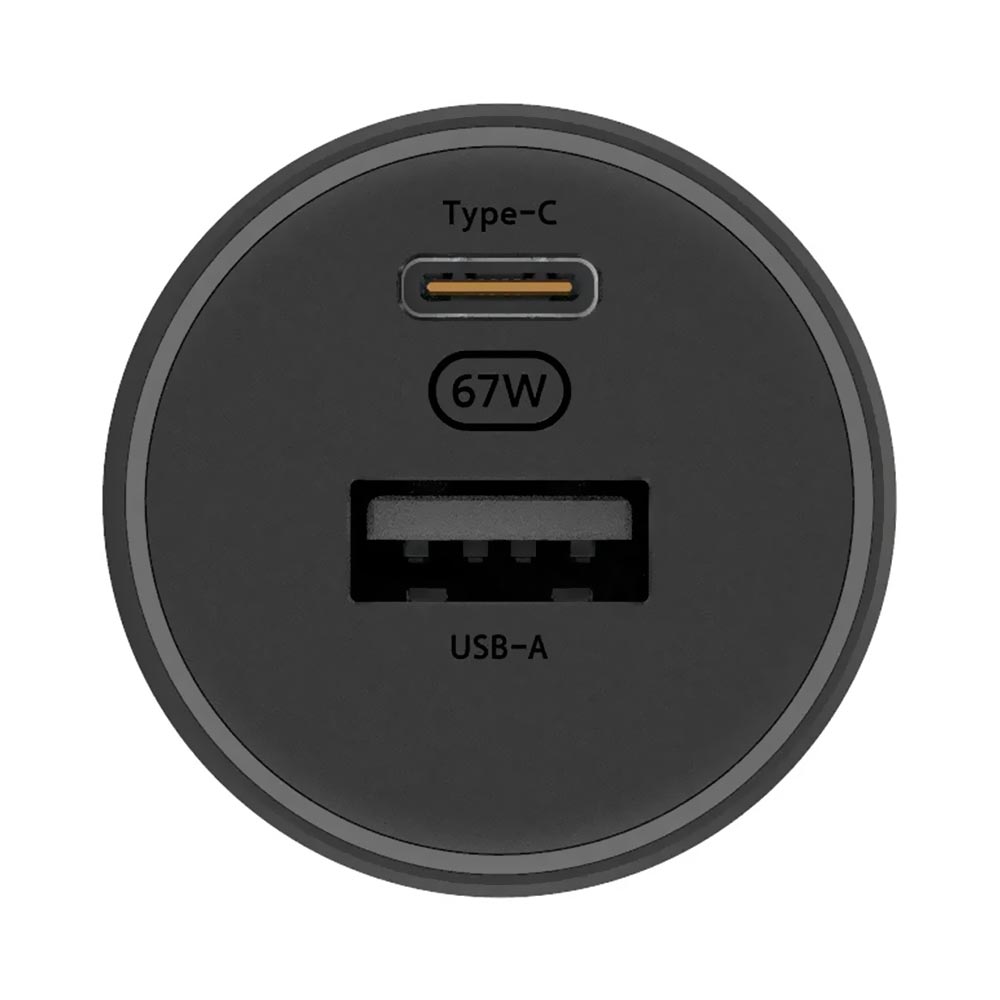 Carregador de Bateria Veícular Xiaomi Mi CC07ZM USB / USB-C - Preto