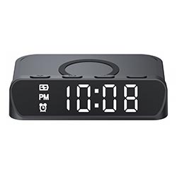 Carregador Magnético Havit W3031 Multifuncional / Relógio / Alarme / 15W - Preto
