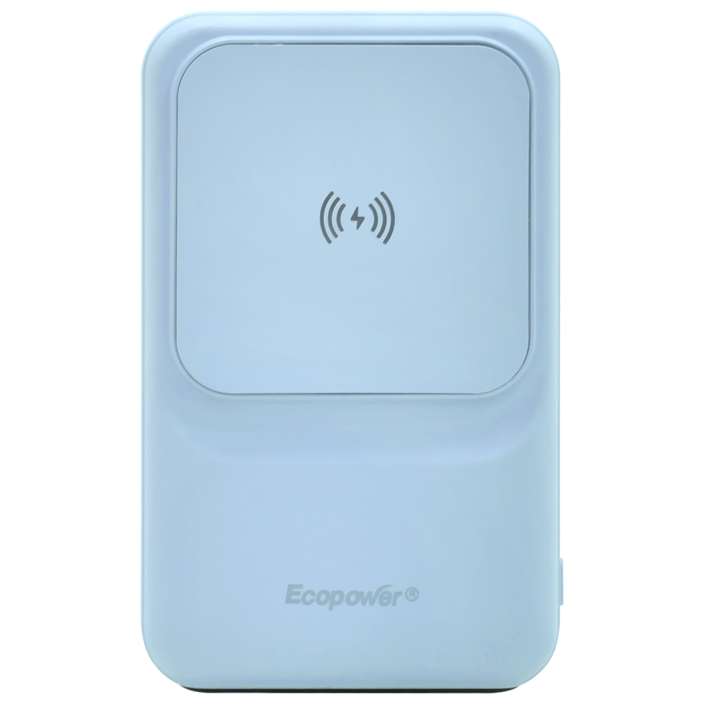 Carregador Portátil Ecopower EP-C860 12000MAH Magnético / USB / Lightning / USB-C - Azul