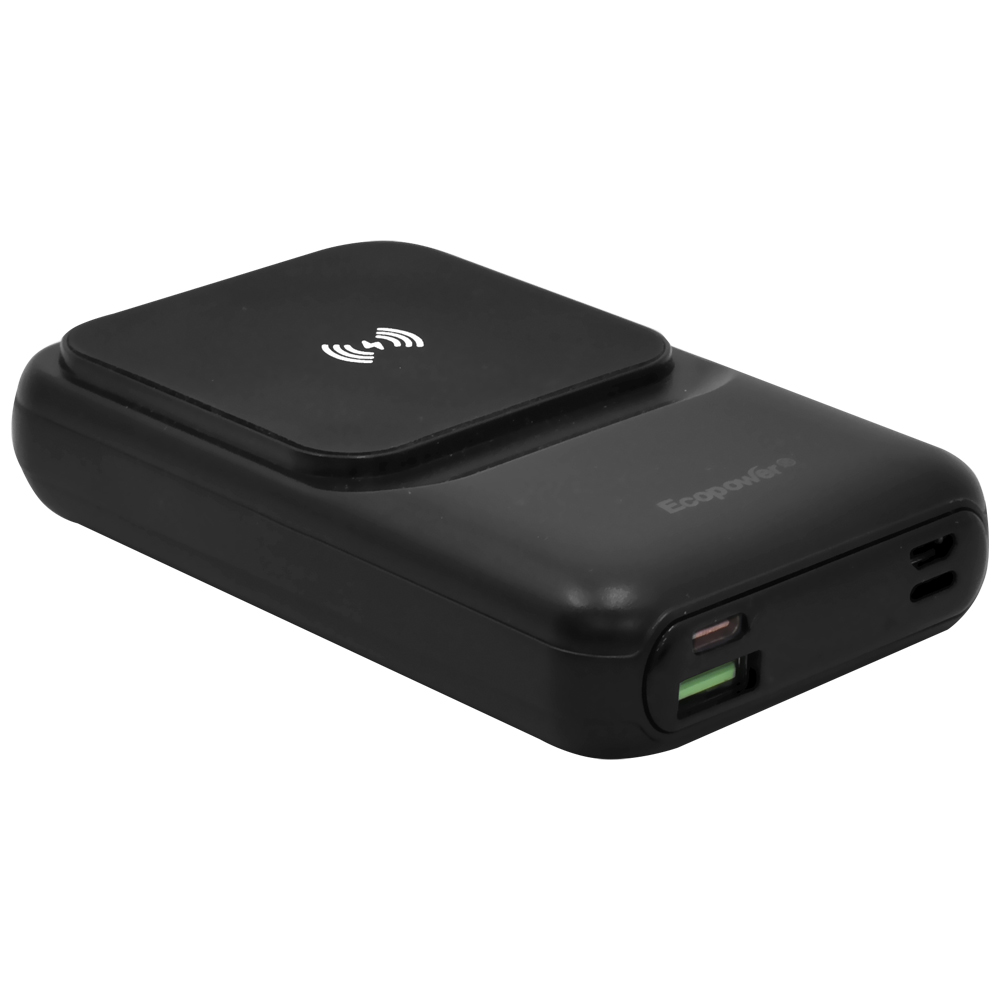 Carregador Portátil Ecopower EP-C860 12000MAH Magnético / USB / Ligntning / USB-C - Preto
