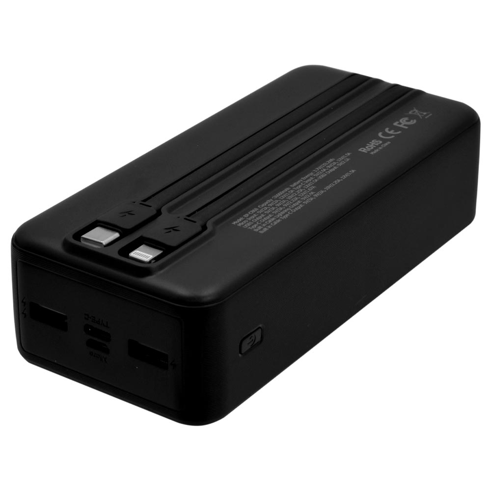 Carregador Portátil Ecopower EP-C868 36000MAH USB / Lightning / Micro USB / Type-C - Preto