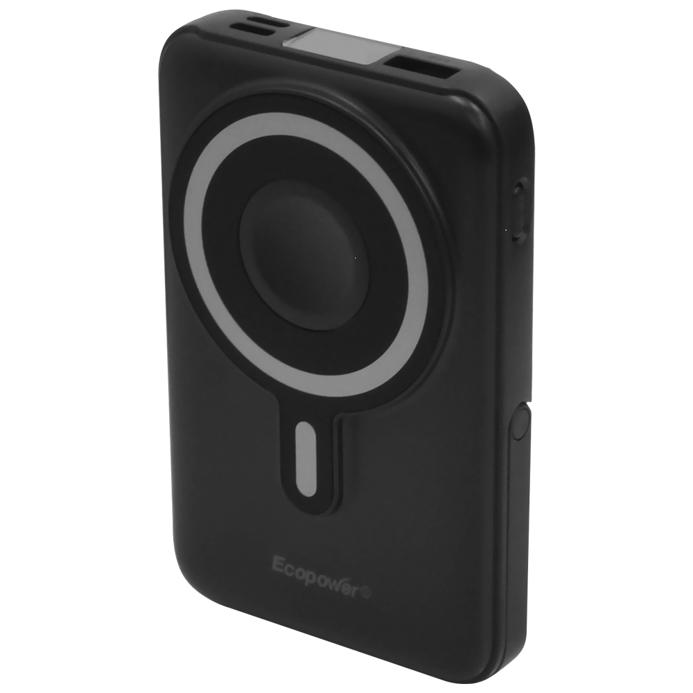 Carregador Portátil Ecopower EP-C880 12000MAH Magnético / USB / USB-C / Ligntning / Micro USB - Preto