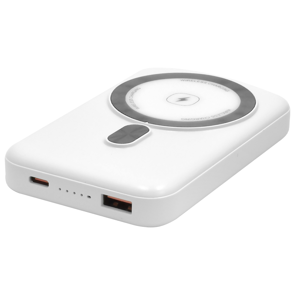 Carregador Portátil Ecopower EP-C882 12000MAH Magnético / USB / USB-C - Branco