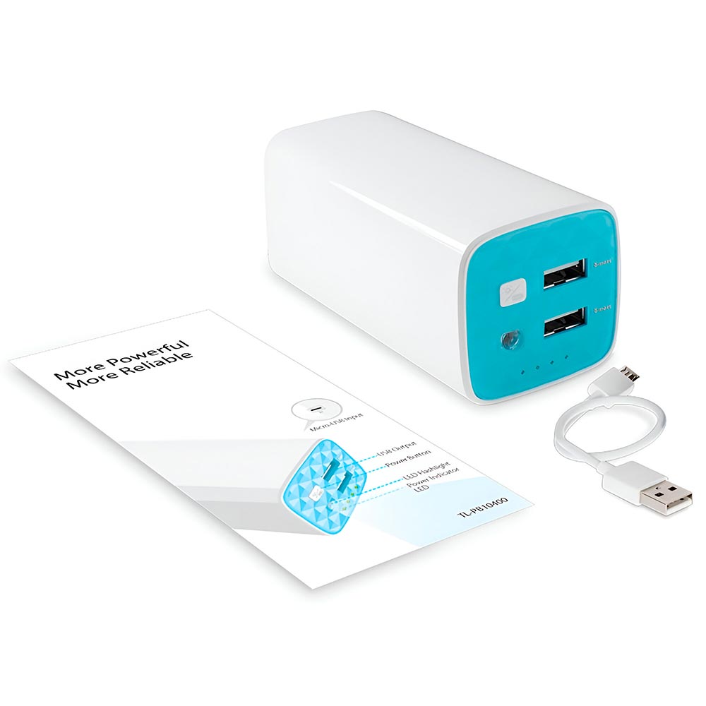 Carregador Portátil Tp-link PB10400 Power Bank 10400MAH / 2 USB - Branco