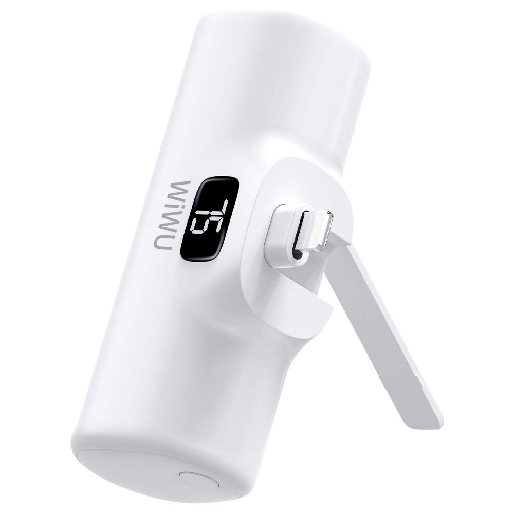 Carregador Portátil Wiwu Capsule WI-P017-L 5000MAH Lightning - Branco