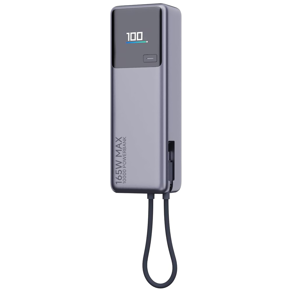 Carregador Portátil Xiaomi PB1165MI 10000MAH / USB-C / 165W - Cinza