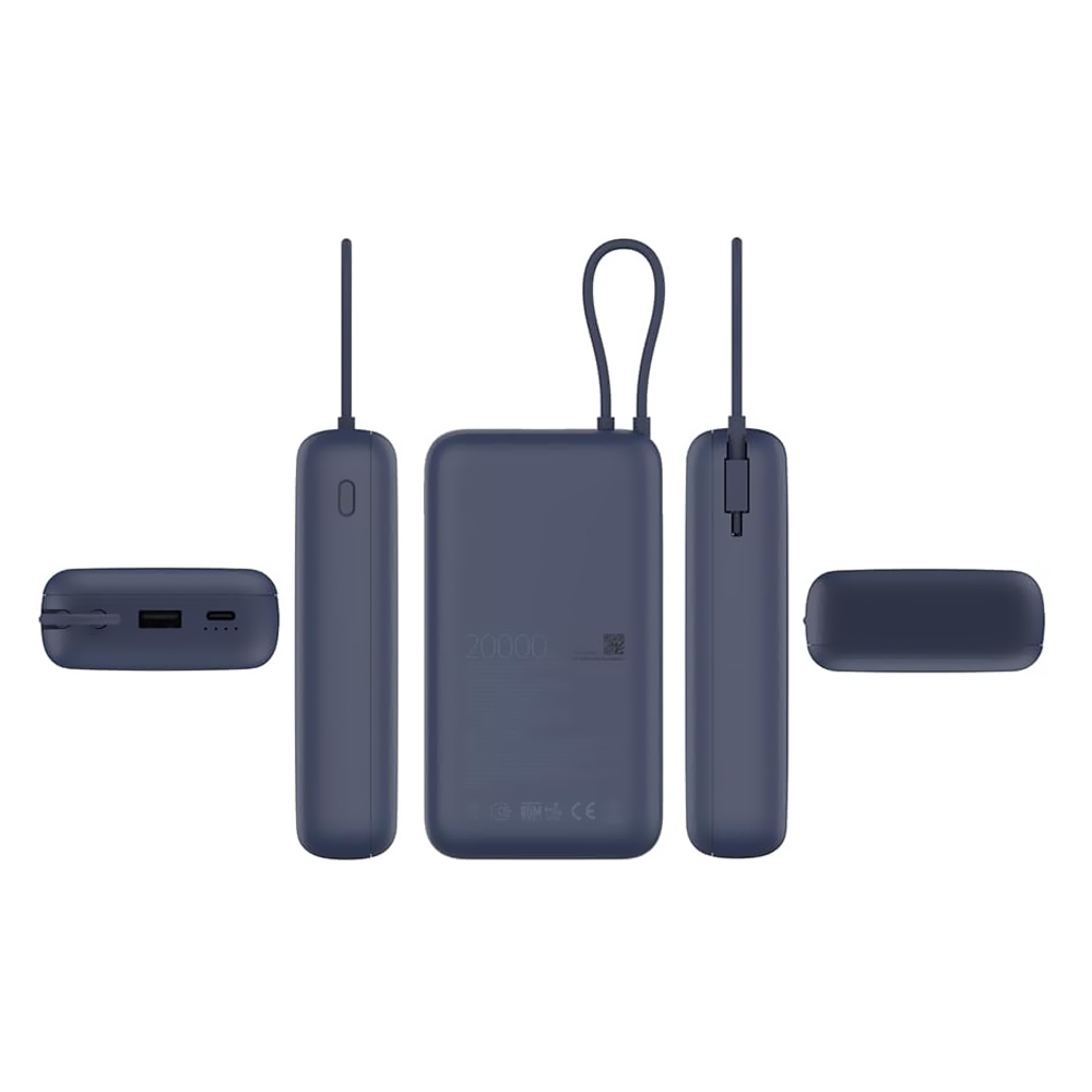 Carregador Portátil Xiaomi PB2030MI 20000MAH USB / USB-C - Azul