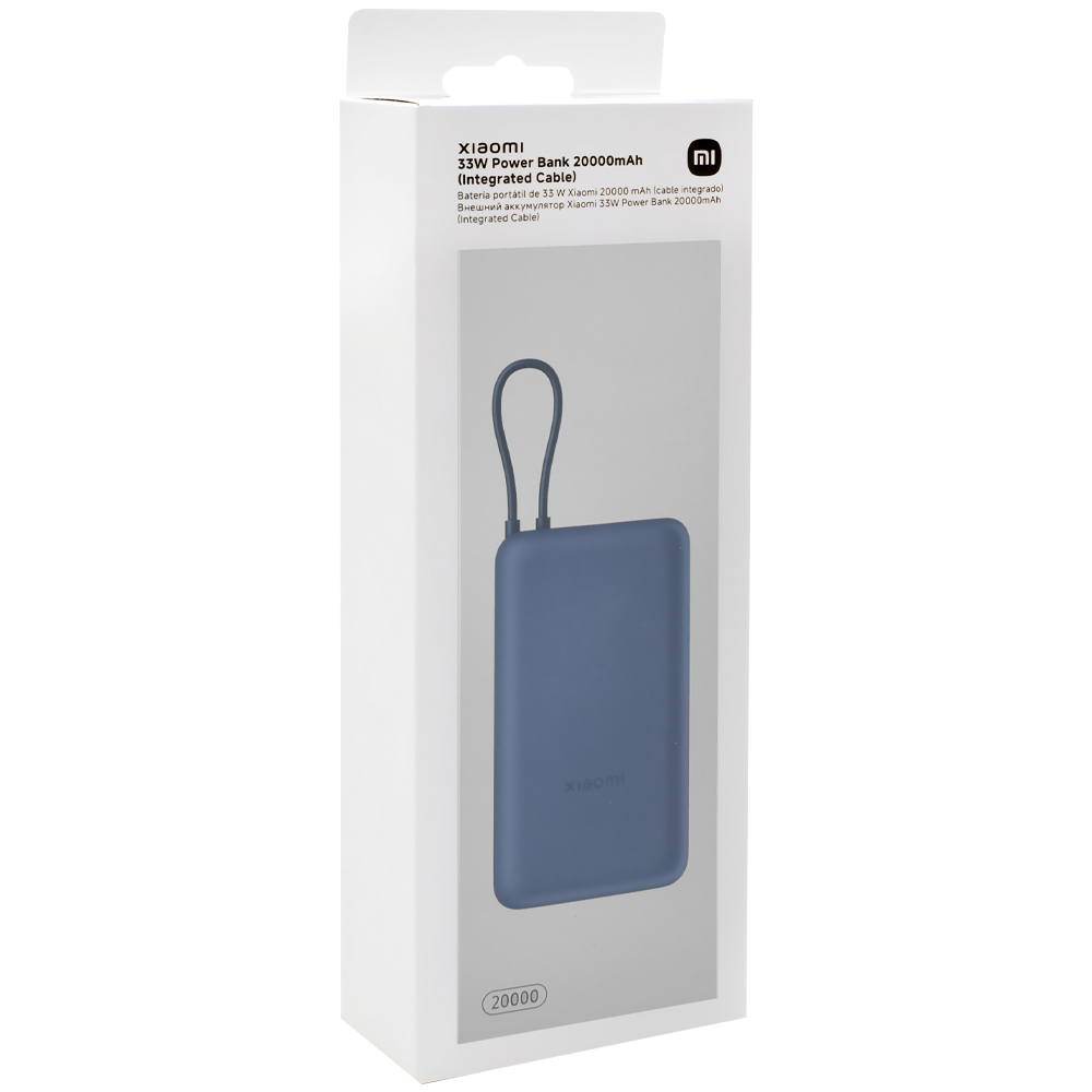 Carregador Portátil Xiaomi PB2030MI 20000MAH USB / USB-C - Azul