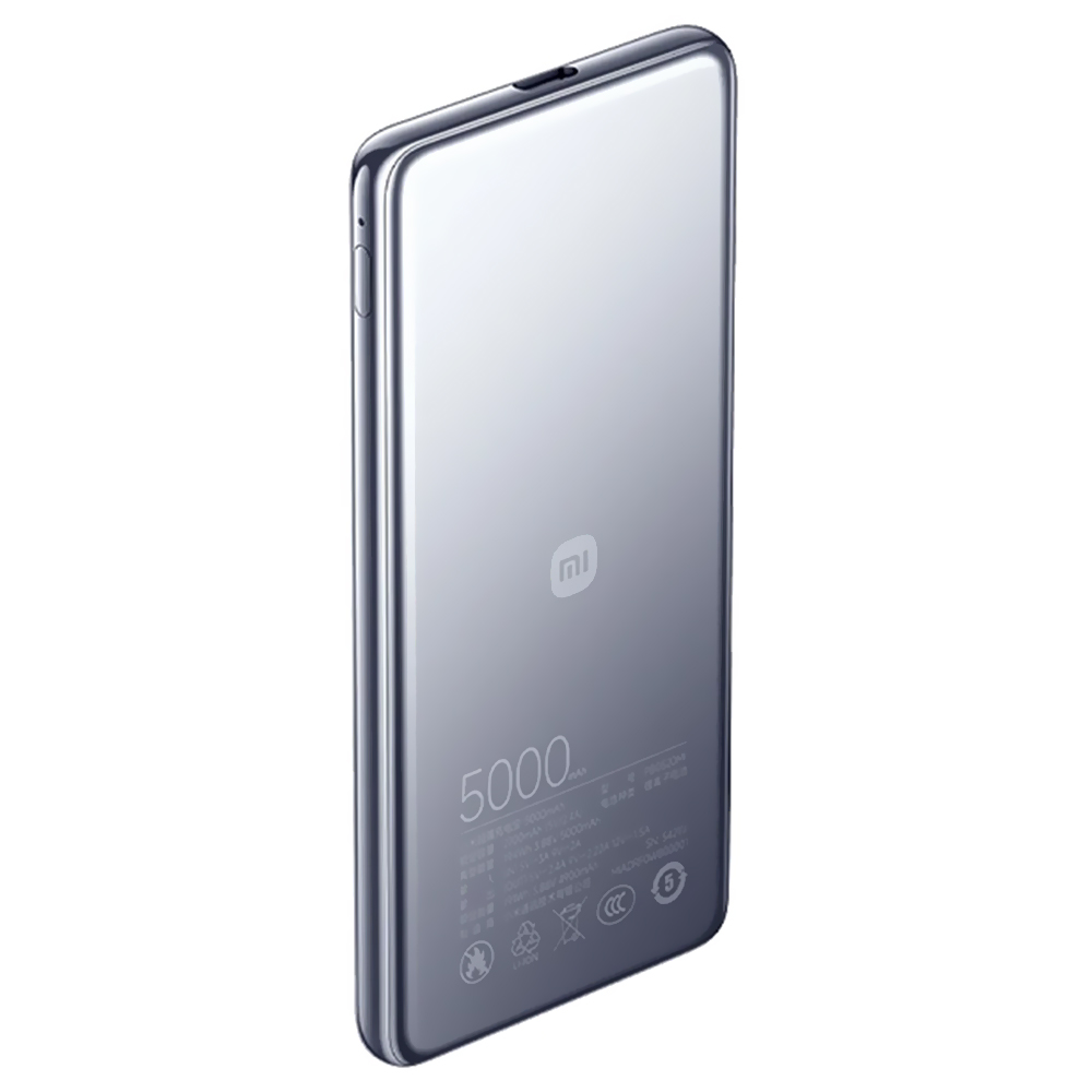 Carregador Portátil Xiaomi Ultra Slim Power Bank PB0520MI 5000MAH / USB-C / 20W - Space Cinza