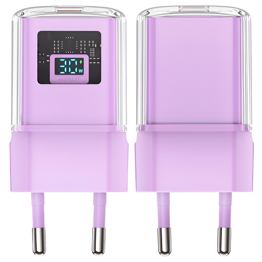 Carregador Tomada Acefast A53 Type-C / 30W - Alfalfa Roxo