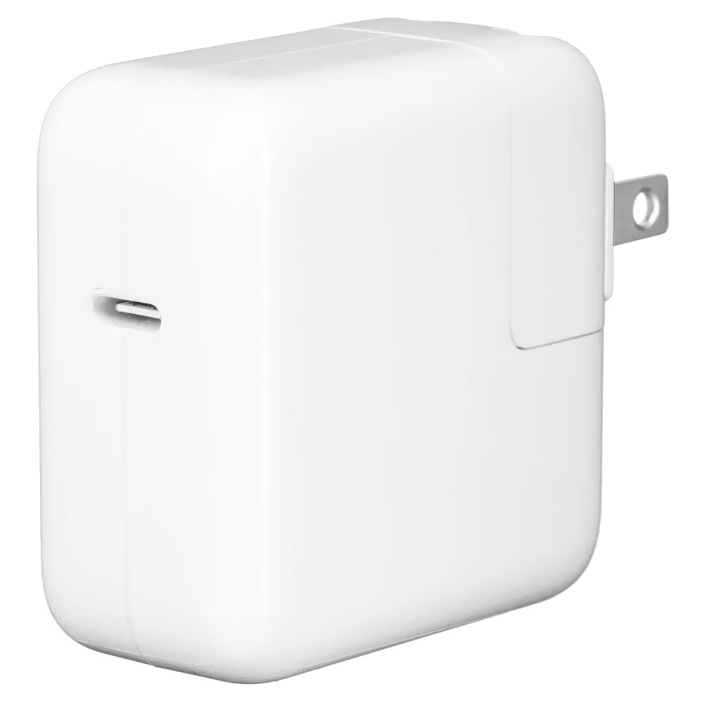 Carregador Tomada Apple MY1W2AM/A USB-C / 30W - Branco