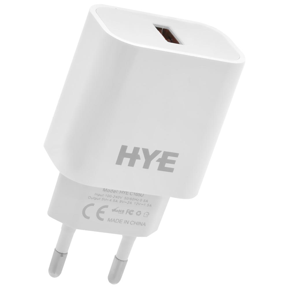 Carregador Tomada Hye HYEC165U USB 3.0 / 22.5W - Branco