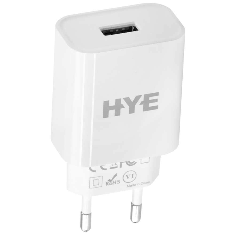 Carregador Tomada HYE HYEC165UL USB 3.0 / 22.5W - Branco + Cabo USB / Lightning