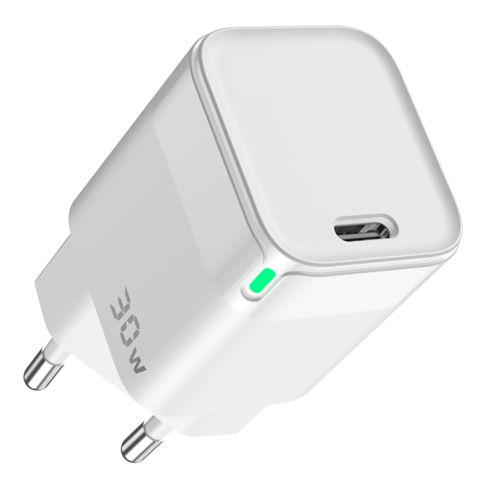 Carregador Tomada HYE HYEC43 USB-C / 30W - Branco