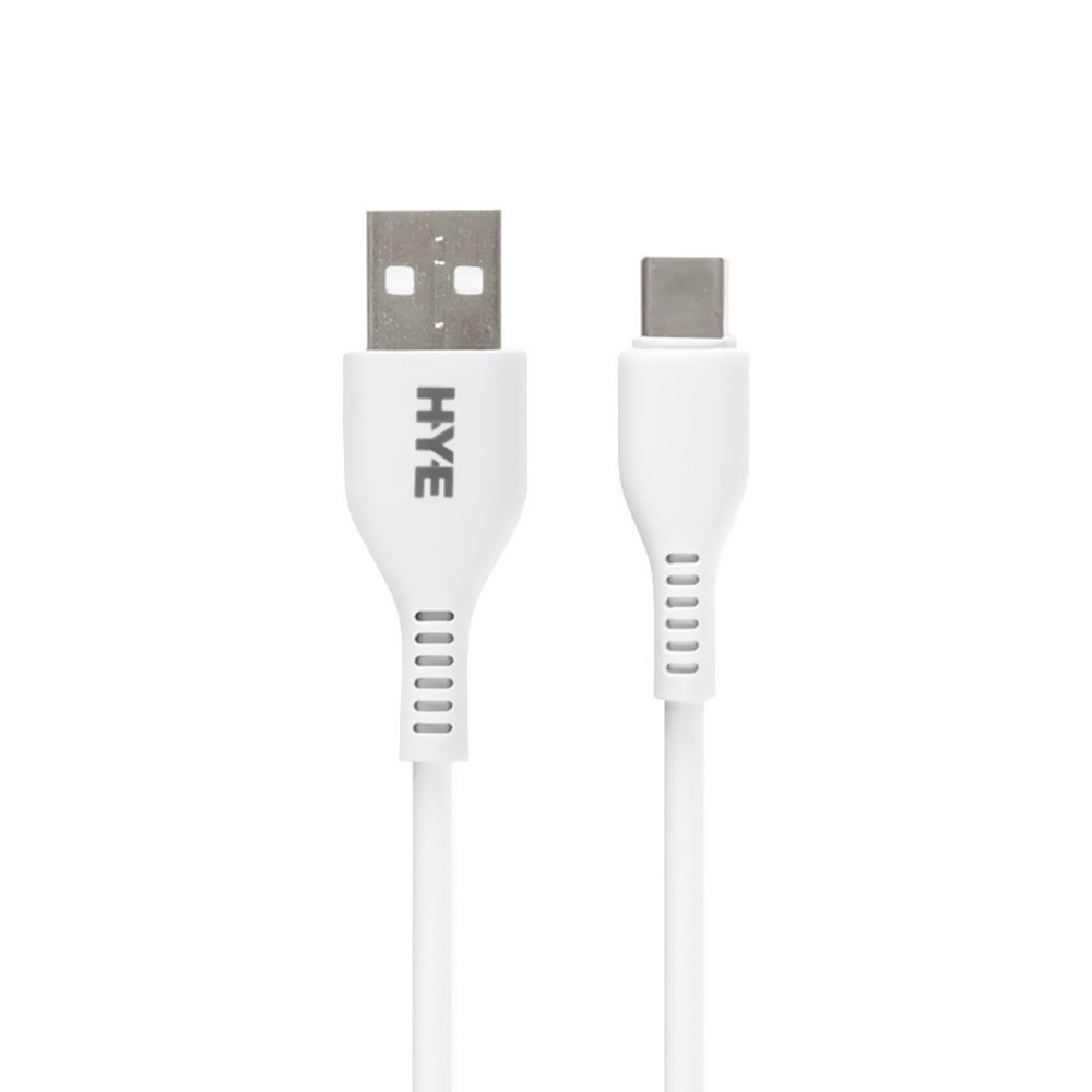 Carregador Tomada HYE HYEC77C USB 3.0 / 22.5W - Branco + Cabo USB / USB-C