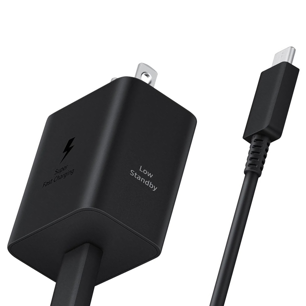 Carregador Tomada Samsung EP-T4511XBEGCA USB-C / 45W - Preto + Cabo USB-C