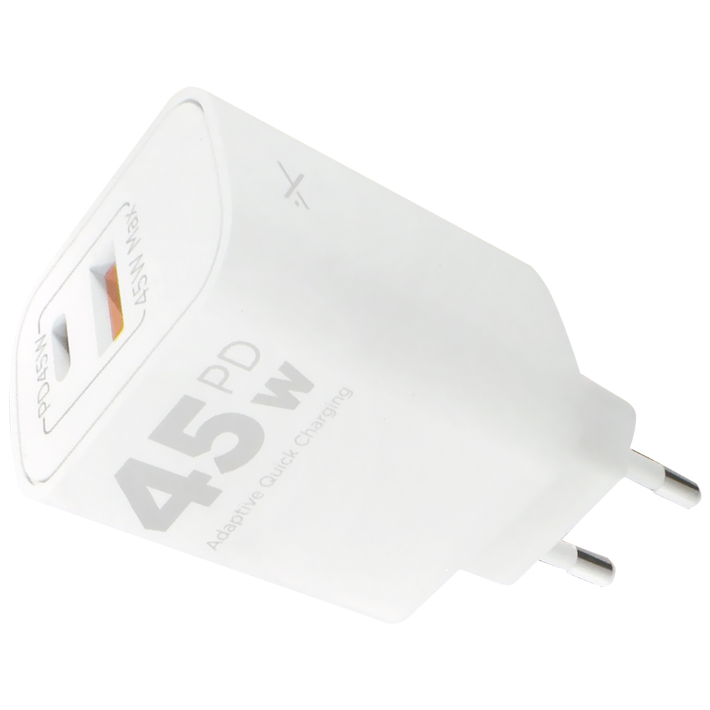 Carregador Tomada Xaea MOD04 Supreme USB / USB-C / 45W - Branco