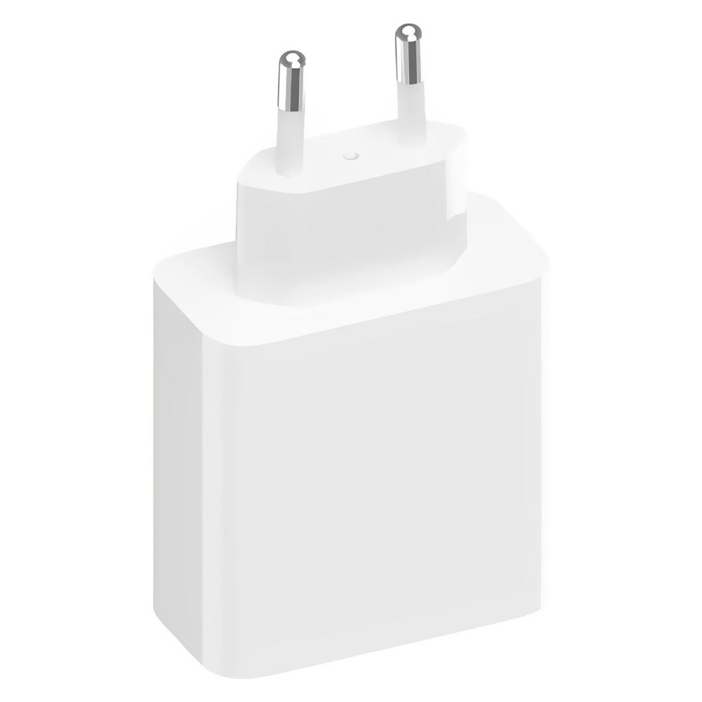 Carregador Tomada Xiaomi A07ZMEU Mi 67W Gan Charger 2C1A + Cabo Type-C / Type-C - Branco