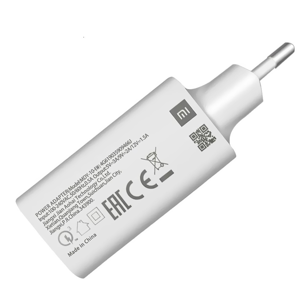 Carregador Tomada Xiaomi MDY-10-EW 9SE USB / 18W - Branco