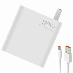 Carregador Tomada Xiaomi MDY-13-EG + Cabo Type-C / USB / 120W - Branco
