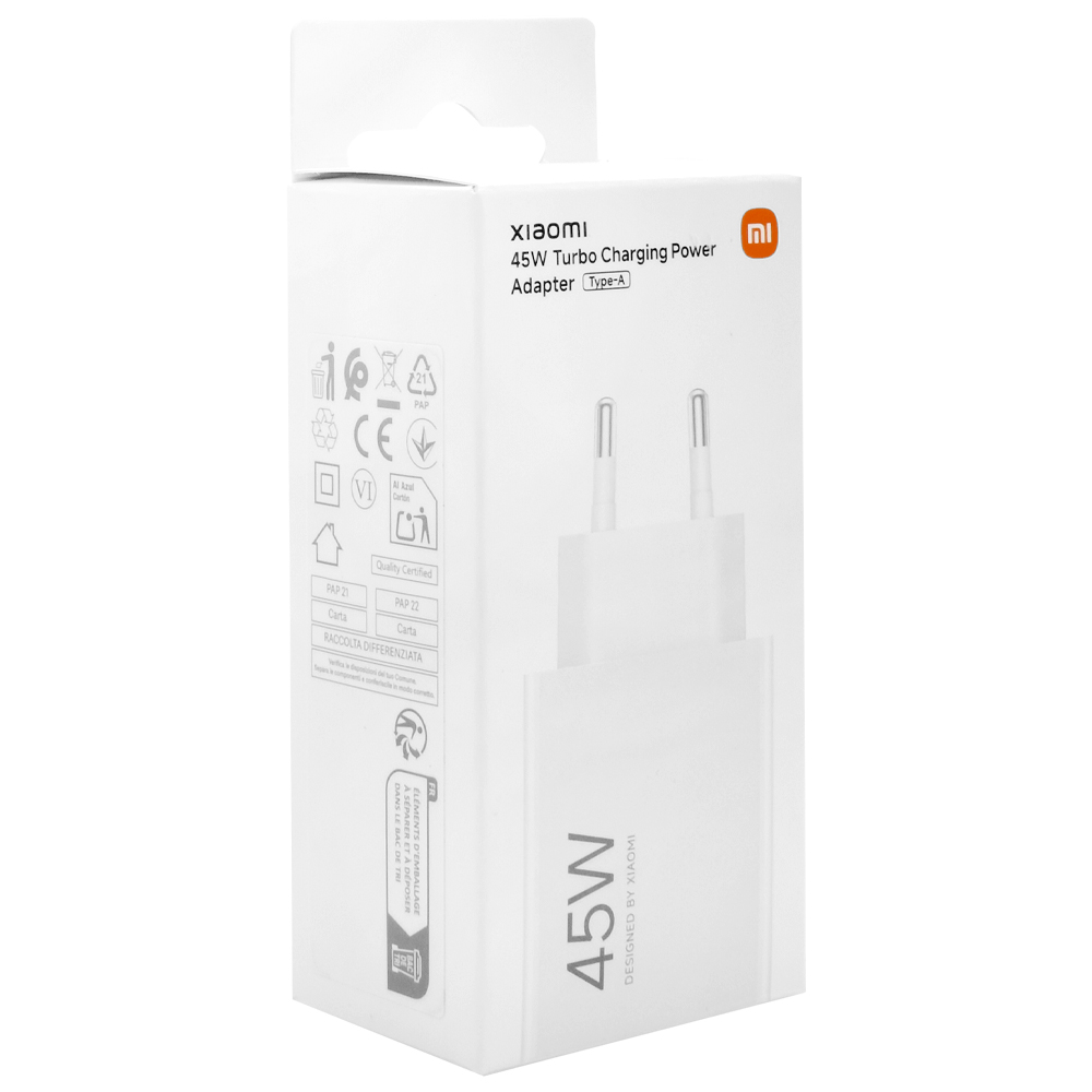 Carregador Tomada Xiaomi MDY-17-EF USB / 45W - Branco