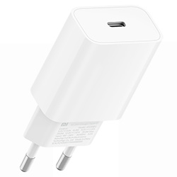 Carregador Tomada Xiaomi Mi AD201 USB Type-C / 20W - Branco